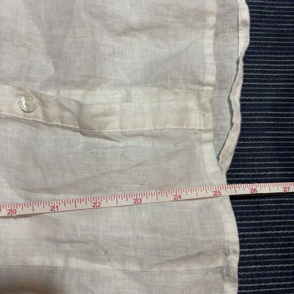 Island Company Linen Sun Top Women L Sleeveless Resortcore Beach Coastal Chic - Picture 9 of 10